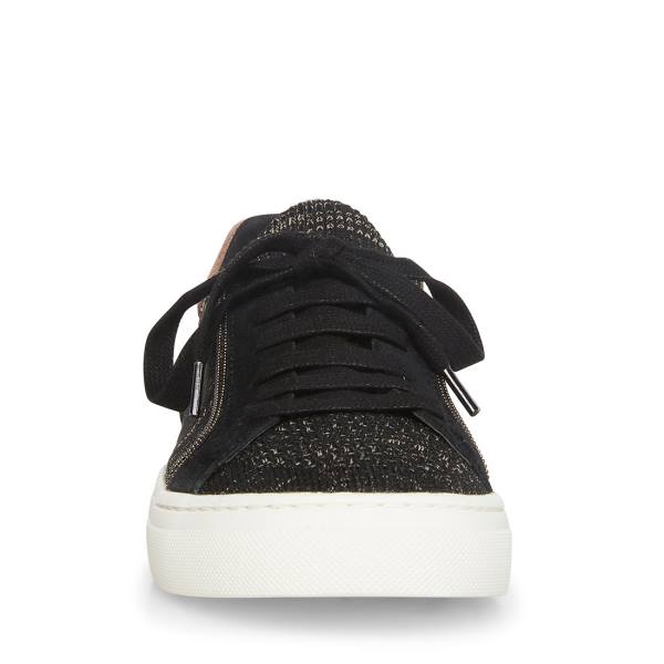 Steve Madden Sanford Sneakers Dames Zwart Gekleurd | SM-170ES