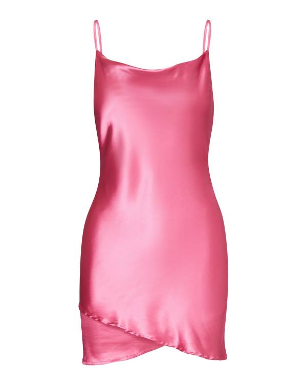 Steve Madden Satin Slip Jurken Dames Roze | SM-347AY