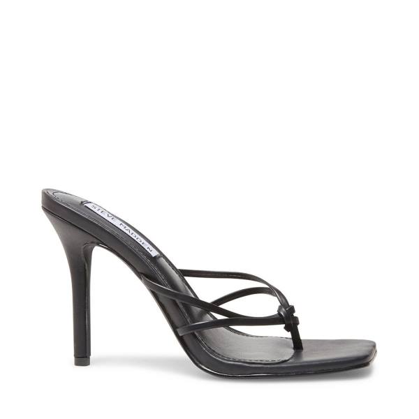 Steve Madden Scored Heel Hakken Dames Zwart | SM-582EN