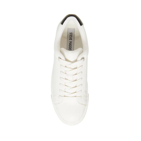 Steve Madden Scout Sneakers Dames Wit Zwart | SM-410JX