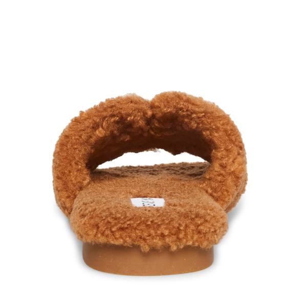 Steve Madden Seek Cognac Slippers Dames Bruin | SM-974WB