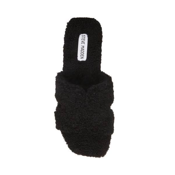 Steve Madden Seek Slippers Dames Zwart | SM-081PZ