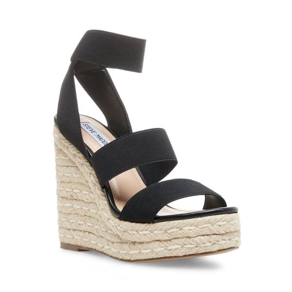 Steve Madden Shimmy Sandalen Dames Zwart | SM-730VT