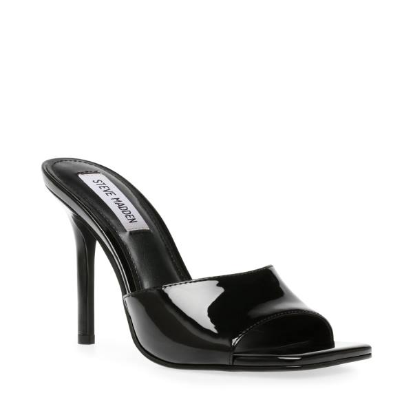 Steve Madden Signal Lak Heel Hakken Dames Zwart | SM-715OW