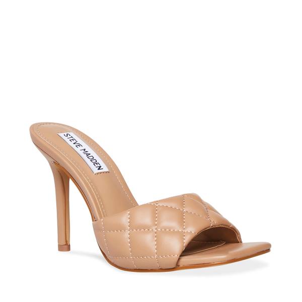 Steve Madden Signify Natural Heel Hakken Dames Beige | SM-394YR