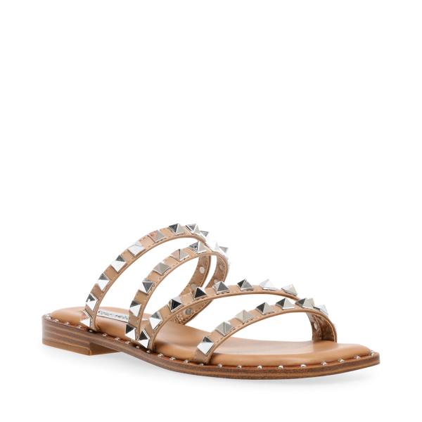 Steve Madden Skyler Tan Sandalen Dames Bruin | SM-247OM