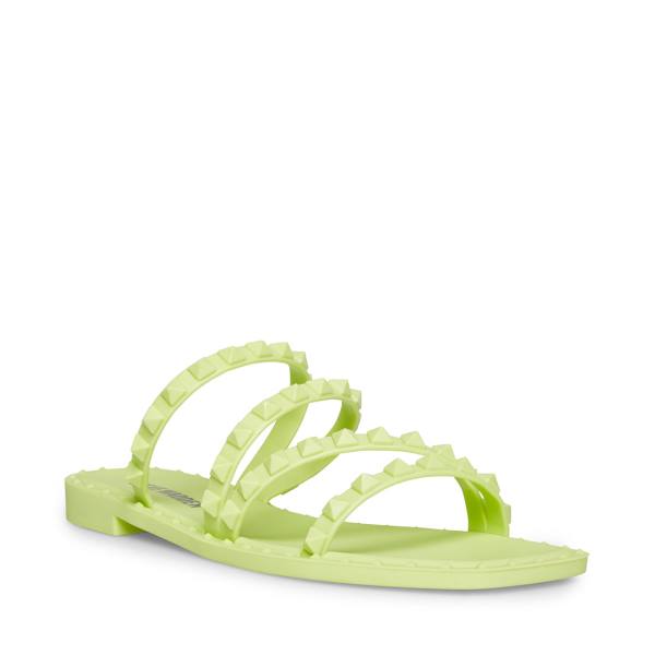 Steve Madden Skyler-j Lime Sandalen Dames Lichtgroen | SM-051TJ