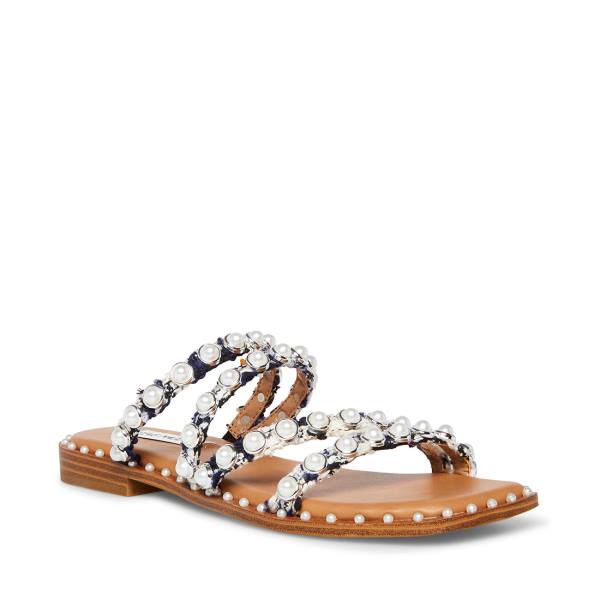 Steve Madden Skyler-p Sandalen Dames Donkerblauw Gekleurd | SM-902MP