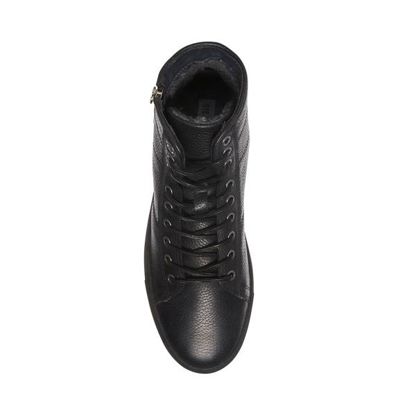 Steve Madden Slash Leren Sneakers Heren Zwart | SM-710FC