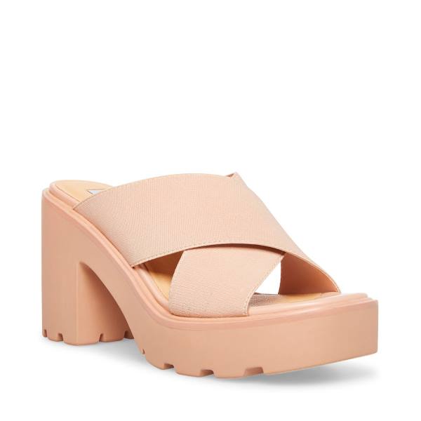 Steve Madden Smash Nude Sandalen Dames Beige | SM-127NK