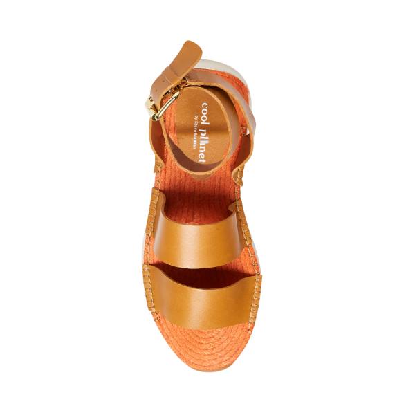 Steve Madden Springs Tan Paris Sandalen Dames Bruin | SM-498XE