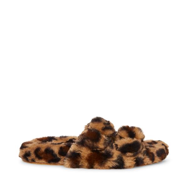 Steve Madden Staycation Leopard Slippers Dames Leopard | SM-534UW