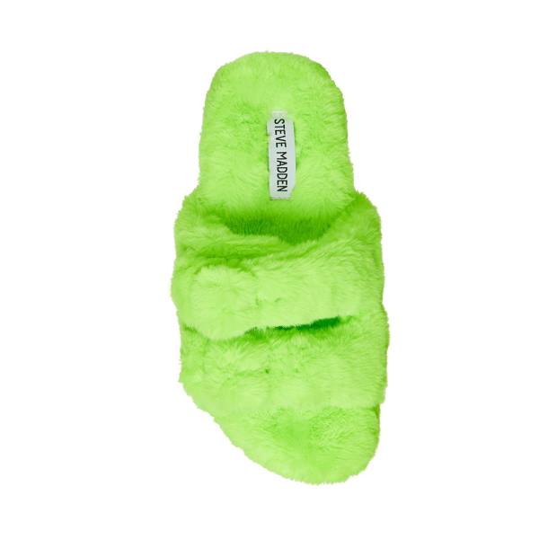 Steve Madden Staycation Lime Slippers Dames Lichtgroen | SM-528EO