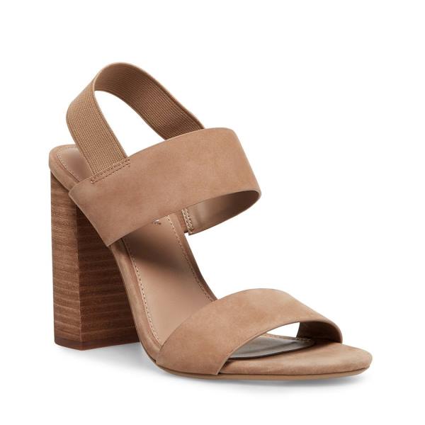 Steve Madden Sunbeam Tan Heel Hakken Dames Bruin | SM-193HL