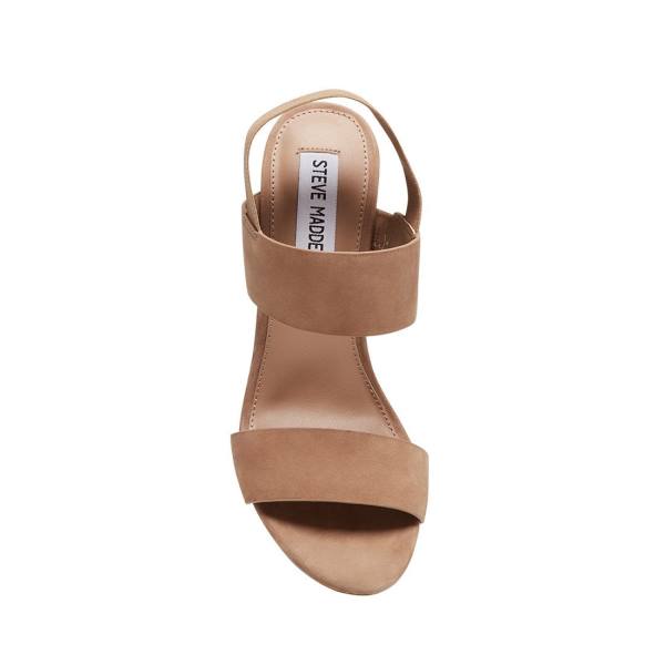 Steve Madden Sunbeam Tan Heel Hakken Dames Bruin | SM-193HL