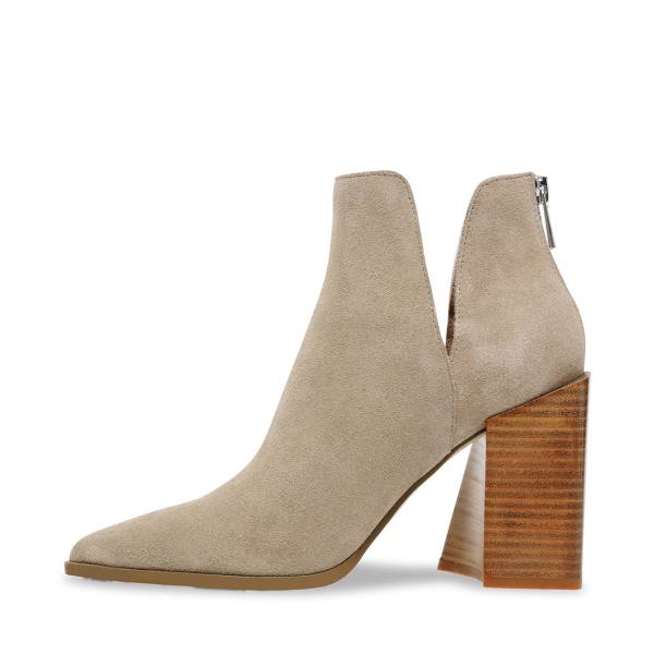 Steve Madden Taylen Tan Suede Enkellaarsjes Dames Bruin | SM-063CV