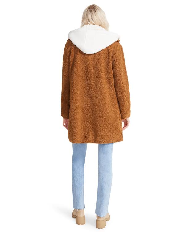 Steve Madden Teddy Sherpa Jassen Dames Bruin | SM-769SB