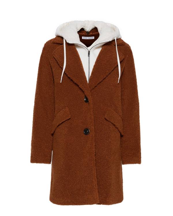 Steve Madden Teddy Sherpa Jassen Dames Bruin | SM-769SB