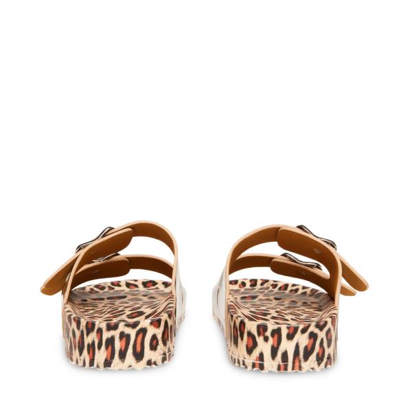 Steve Madden Teddy-t Leopard Sandalen Dames Leopard | SM-938DE