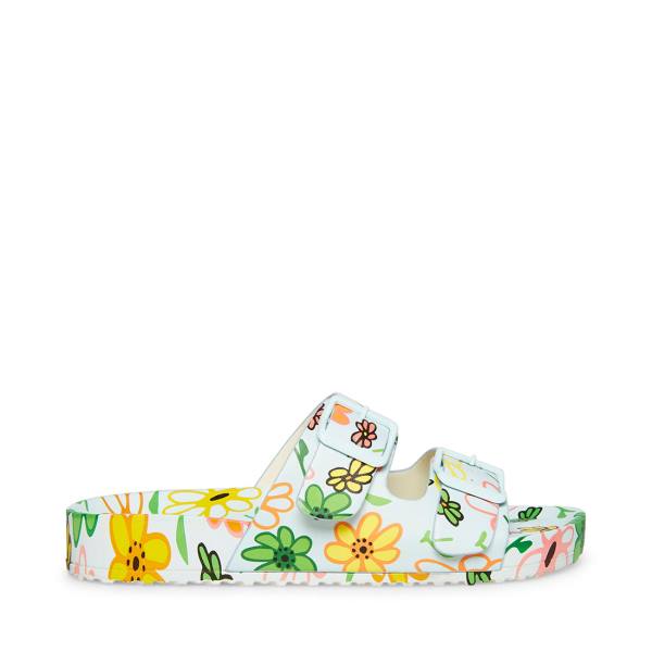 Steve Madden Teddy-t Sandalen Dames Bloemen | SM-754AM