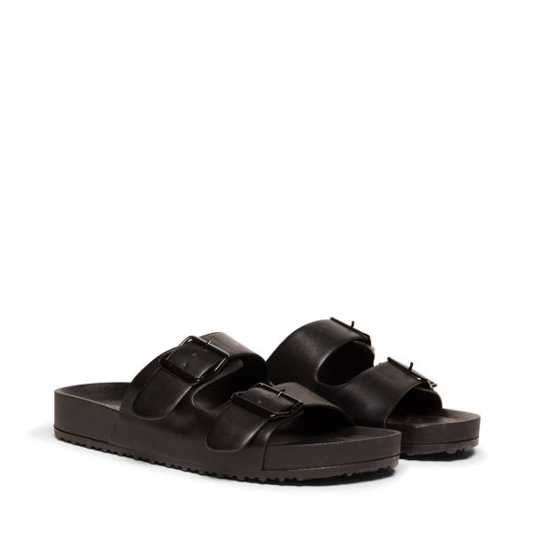 Steve Madden Teddy-t Sandalen Dames Zwart | SM-120PX