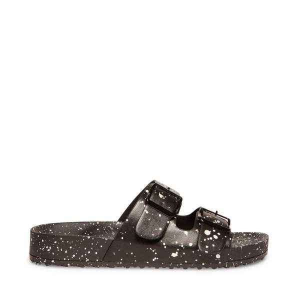 Steve Madden Teddy-t Sandalen Dames Zwart Gekleurd | SM-146AH