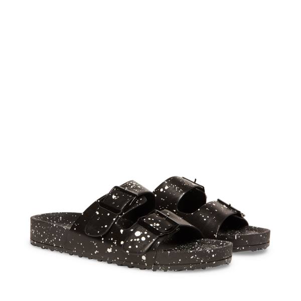 Steve Madden Teddy-t Sandalen Dames Zwart Gekleurd | SM-146AH