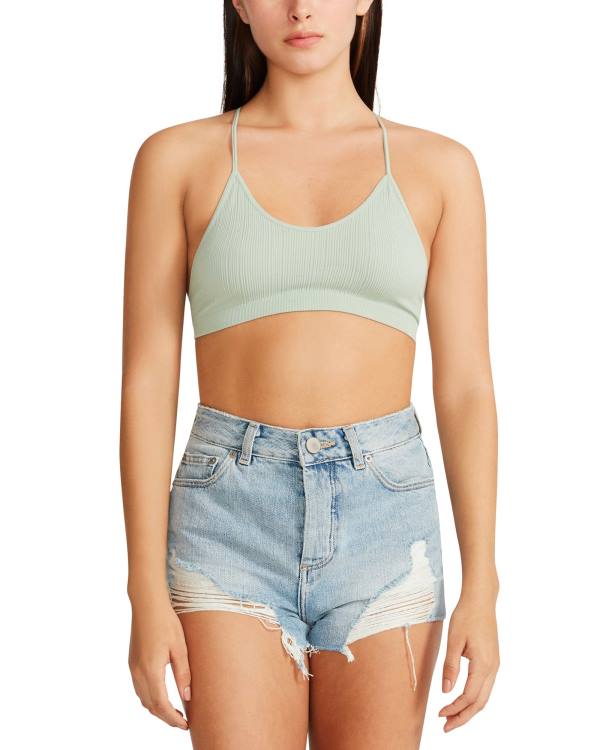 Steve Madden The Ella Mesh Bralette Sage Topjes Dames Groen | SM-642YO