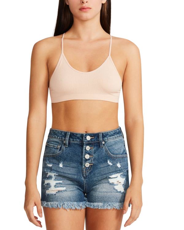 Steve Madden The Ella Mesh Bralette Tan Topjes Dames Bruin | SM-178CQ