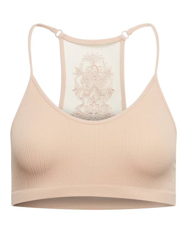 Steve Madden The Ella Mesh Bralette Tan Plus Topjes Dames Bruin | SM-485RU