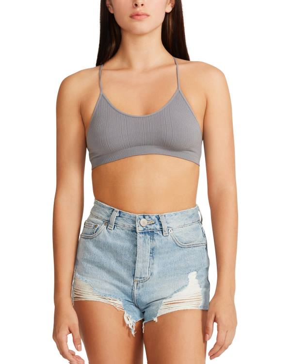 Steve Madden The Ella Mesh Bralette Topjes Dames Grijs | SM-096LQ