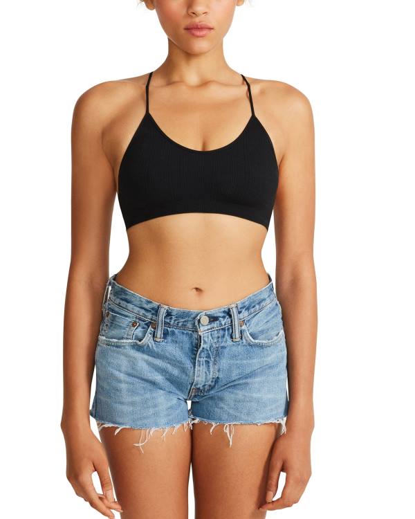 Steve Madden The Ella Mesh Bralette Topjes Dames Zwart | SM-409TV