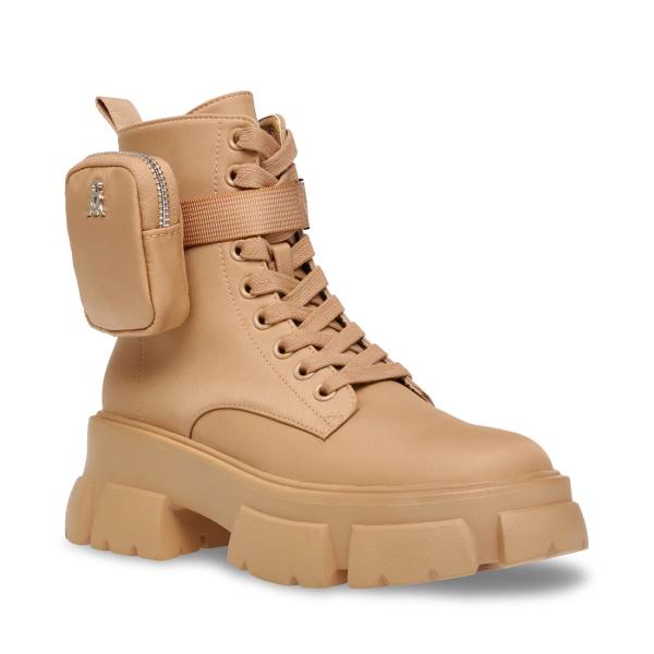 Steve Madden Thora-p Tan Enkellaarsjes Dames Bruin | SM-820PO