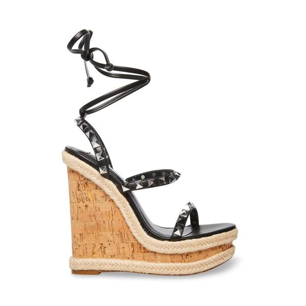 Steve Madden Tinsley Sandalen Dames Zwart Gekleurd | SM-592OG