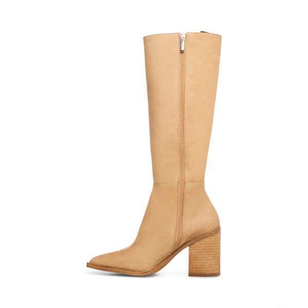 Steve Madden Tove Tan Nubuck Laarzen Dames Bruin | SM-497SC