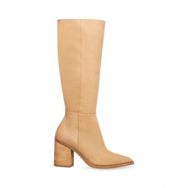 Steve Madden Tove Tan Nubuck Laarzen Dames Bruin | SM-497SC