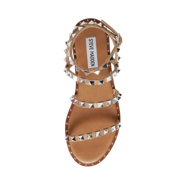 Steve Madden Travel Tan Sandalen Dames Bruin | SM-891HZ