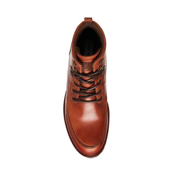 Steve Madden Trekker Cognac Leren Laarzen Heren Bruin | SM-835KL