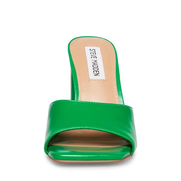 Steve Madden Trendy Leren Heel Hakken Dames Groen | SM-953HI