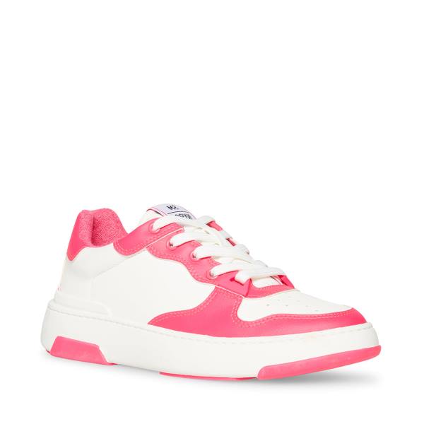 Steve Madden Tristina Fuschia Sneakers Dames Wit | SM-470VS