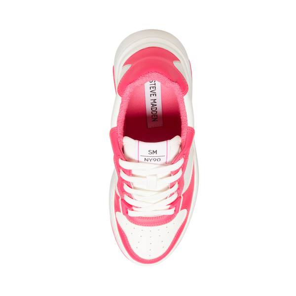 Steve Madden Tristina Fuschia Sneakers Dames Wit | SM-470VS