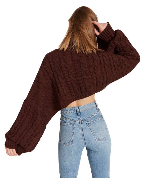 Steve Madden Trui Poncho Topjes Dames Bruin | SM-792KG