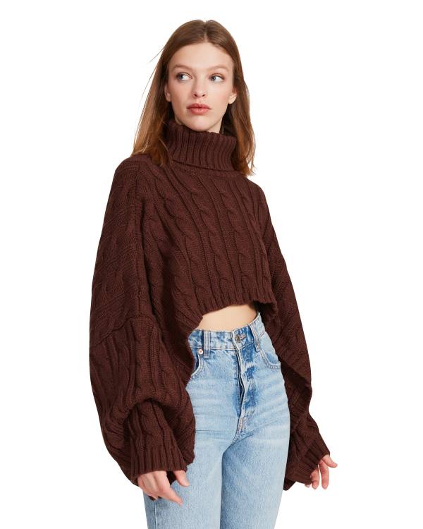 Steve Madden Trui Poncho Topjes Dames Bruin | SM-792KG