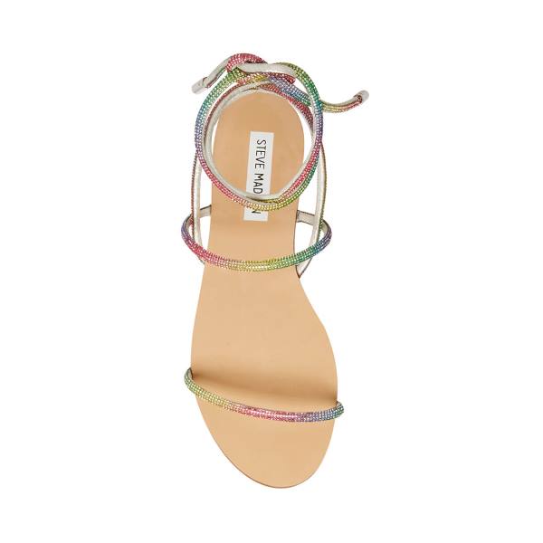 Steve Madden Twirl-r Rainbow Sandalen Dames Gekleurd | SM-148JK