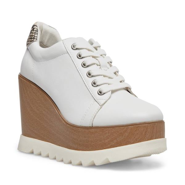 Steve Madden Unglazed Sneakers Dames Wit Gekleurd | SM-403LM