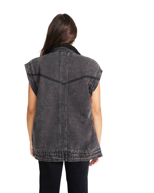 Steve Madden Utility Vest Jassen Dames Zwart | SM-290RF