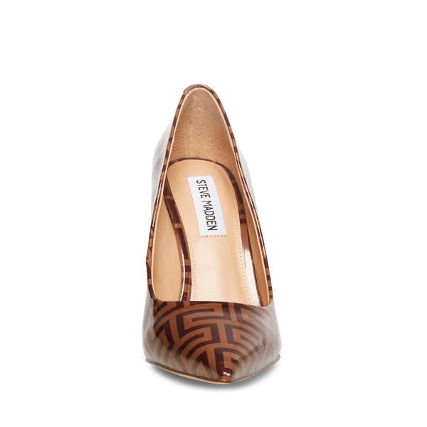 Steve Madden Vala Camel Heel Hakken Dames Bruin | SM-920JC