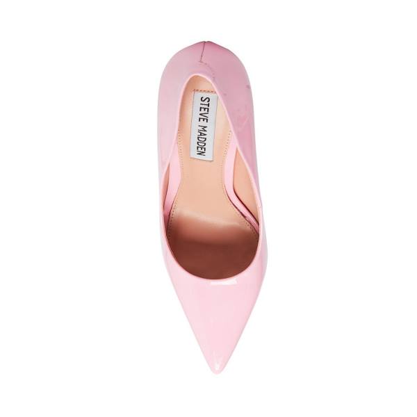 Steve Madden Vala Lak Heel Hakken Dames Roze | SM-526CQ