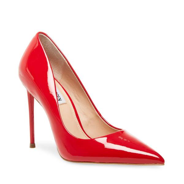 Steve Madden Vala Lak Heel Hakken Dames Rood | SM-759OC