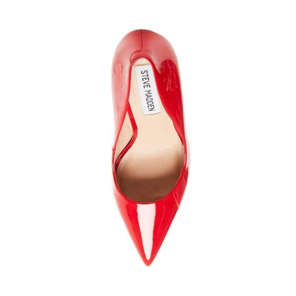 Steve Madden Vala Lak Heel Hakken Dames Rood | SM-759OC